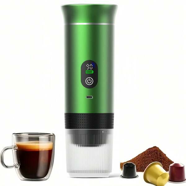 Cafeteira inteligente de dupla temperatura modelo 2025 com visor digital, tanque de 2,71 oz, xícara de 5,07 oz, bateria de 7500 mAh – recarregável por USB, ABS, aquecimento rápido e concentração elétrica, ideal para viagens e uso no escritório, caneca de viagem para café, cafeteira de escritório, cafeteira moderna, cafeteira