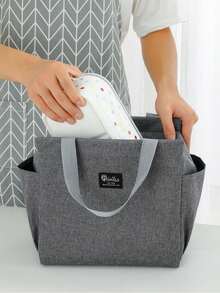 大容量野餐包，防漏便携午餐手提袋，保温午餐盒，男女通用，防水保冷袋，午餐盒，女士可重复使用双色可调节肩带便携午餐包，保温午餐盒，便当包，晚餐保温袋，旅行必备，野餐必备，露营必备，返校必备 - 彩色 - 查看 6