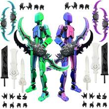 Accesorios de figura de acción T13 personalizados impresos en 3D, decoración de escritorio coleccionable con 13 articulaciones móviles, juguete posable T-13 impreso en 3D - Multicolor 2 - Ver 9