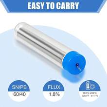 60/40 Solder Wire, 4 PCS Rosin Core Solder, Soldering Wire For Stained Glass, Electrical Soldering, Components Repair (2P 0.8mm/12g And 2P 1mm /15g)