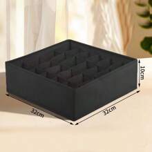 Juego de 4 cajas de almacenamiento de gran capacidad para armario, organizador de cajones para calcetines y ropa interior, organizador de armario y caja de almacenamiento plegable de tela para bragas, sujetadores, calcetines y corbatas