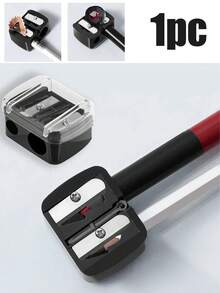 Plastic Double Hole Eyebrow Pencil Sharpener, Sharpens Eyeshadow Pencil, Lip Liner Pencil, Lipstick Pencil - Multicolor - View 1