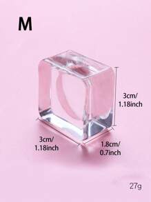 1 件睫毛嫁接工具、加长胶垫、方形水晶滴管、美容睫毛化妆玻璃垫、延长睫毛、睫毛科技用品、美容与健康 - 無色 - 查看 14