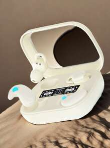 NEW SENYANG 2025新款真无线入耳式/夹式TWS情侣时尚双耳耳机，迷你情侣耳塞，音乐耳塞，游戏TWS HIFI低音立体声ENC高清通话耳机，适用于安卓手机，运动耳机，智能耳机 - Q12 - 查看 3