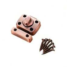 Heavy Duty Metal Rotary Bolt Door Lock, Home Security Hardware, Flexible For Left Or Right Doors, Silver/Black - Multicolor - View 12