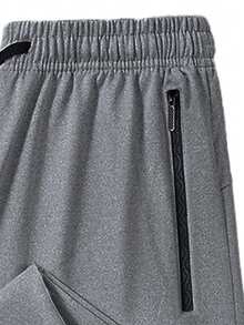 Men's Sports Pants, Outdoor Casual Drawstring Waist Trousers, Quick-Dry Stretchy Wrinkle-Resistant - Dark Grey - View 2
