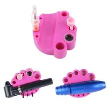 1PCS Soporte de Taza de Pintura de Tatuaje en Forma de Garra Taza de Tinta de Tatuaje Taza de Pigmento Soporte de Pluma para Máquina de Tatuaje Accesorios - Morado - Ver 5