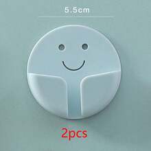 1pc Multifunctional Creative Power Cord Hook, Strong Adhesive No Damage Wall Holder, Kitchen Plug Socket Organizer, Cable Clip Hanger