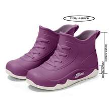 1 Pair Outdoor PVC Splice Beach Rainboots, Suitable For Outdoor Sports, Beach, All Season/Spring & Summer