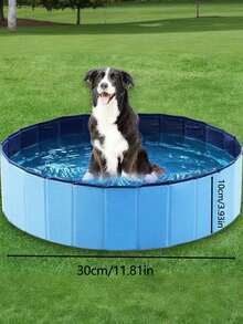 适用于泳池入口的便携式可折叠足浴盆、PVC 复合材料可折叠足浴盆、多组件泳池清洁的必备配件、PVC 宠物浴盆、浴缸、可折叠浴缸、适用于泳池、游泳池、猫砂池的多功能浴缸 - 彩色 - 查看 12