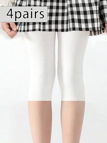 1 quần legging ngắn in họa tiết sọc dọc màu trơn cho trẻ em - Nhiều màu - Xem 41