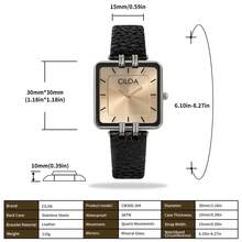 CILOA 1pc New Super Popular Dream Goddess Luxury Niche Watch Women's Watch Waterproof - 金色 - 查看 2
