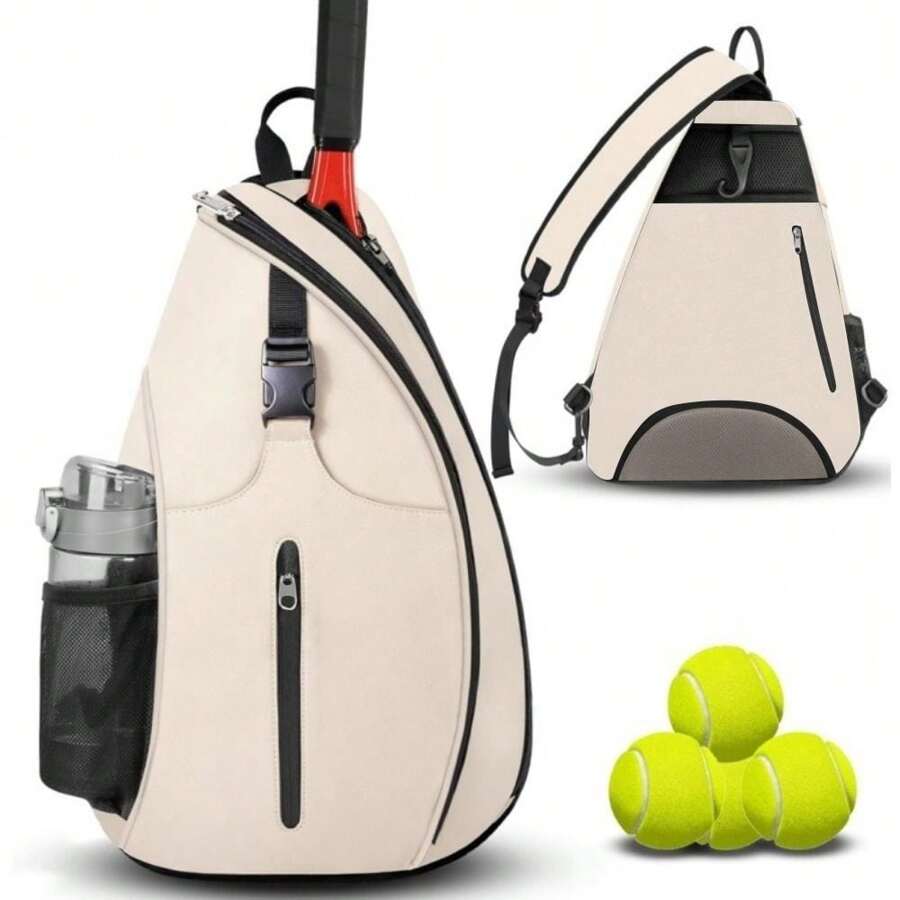 Pickleball Rackets Backpack For Men Women Sports Reversible Pickleball Paddle Bag Tennis Racquetball Badminton Travel Sling Bag