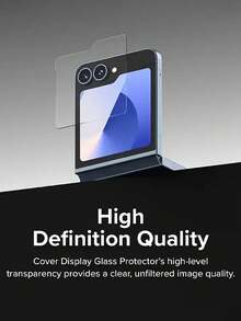 3 片钢化玻璃屏幕保护膜适用于 Z Flip 5/6/Galaxy Z Flip 7 FE，9H 硬度，高分辨率，表面光滑，兼容手机壳屏幕保护必需品，适用于日常防护、办公室、家用手机屏幕保护膜手机配件防水防震防摔防刮防指纹全覆盖