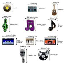 镂空木屐配饰新款新奇洞洞鞋花饰，Pims镂空木屐>Acesoir精致小众配饰Zhibi星星装饰金属音乐系列镂空木屐配饰，男女皆宜，甜美酷炫风格适合音乐爱好者（精致时尚镂空木屐别针>女士11件套） - 彩色 - 查看 6