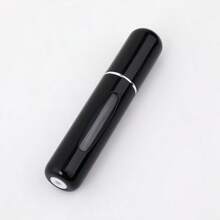 1pcs Refillable Perfume Bottle With Spray Pump, Portable Travel Cosmetic Container, Mini Atomizer Spray Bottle, Valentine's Day Gift. Black