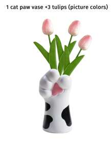 3 paquets de fleurs artificielles de tulipe pour la décoration de la maison, du salon et de la chambre à coucher