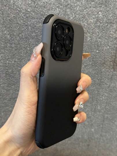 1个可爱渐变色防摔手机壳，兼容 17/17 Pro/17 Pro Max/17 Air/16/15/14/13/12/11 Pro Max Plus，亲肤触感，镜头保护，柔软硅胶材质。