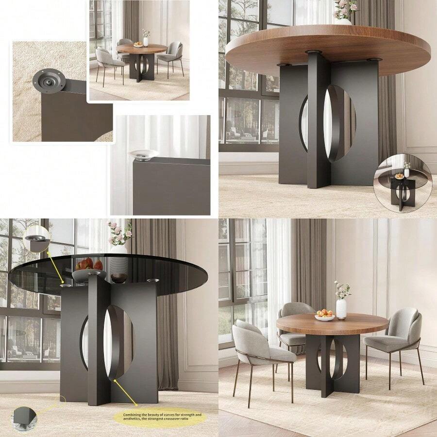 Heavy Duty Dining Table Base 30 Inch Metal Table Leg Modern Reinforced Steel Office Table Base Glass Wood And Marble Table Tops Are All Adaptable