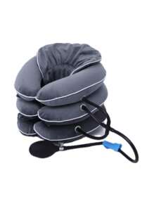 1入組頸部牽引器充氣式按摩枕旅行枕頸椎放鬆枕