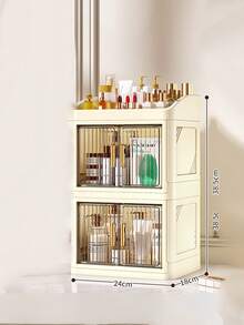 Transparent Drawer Cosmetic Storage Box - Dust-Proof Beauty Storage Box With Removable Lid, Suitable For Men And Women, Bathroom, Bedroom, Salon, Multi-Functional Makeup Organizer