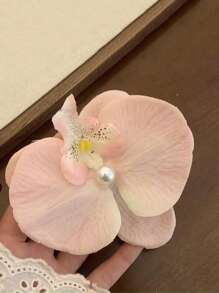 1 件花朵甜美仿真蝴蝶兰花刘海发夹头饰非常适合拍照、海滩派对装饰优雅美丽的情人节礼物、爪夹、发夹、发夹、发夹、发夹 - 彩色 - 查看 18