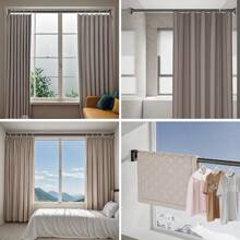 Metalowy drążek napinający do zasłony prysznicowej jest regulowany, drążek podtrzymujący szafę jest teleskopowy i ma antypoślizgową silikonową podstawę, bez konieczności wiercenia. Drążek na zasłonę i drążek do suszenia ubrań nadają się do wielu zastosowań, takich jak łazienki, kuchnie i balkony.