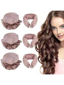 6 PEZZI / 3 SET Senza calore Satin Curling Set - Bastone arricciante + Copertura per capelli ricci, Set per arricciare senza calore, Strumenti per acconciature ricci senza calore fai-da-te, Spazzola per capelli ricci, Bigodini, Prodotti per capelli ricci, Arricciatore, Bigodini per arricciare i capelli, Strumenti per capelli ricci, Bigodini, Accessori per parrucchieri, Prodotti per capelli, Arricciatori, Bigodini, Accessori per capelli, Prodotti per capelli ricci, Arricciatore, Bigodini per arricciare i capelli, Strumenti per capelli ricci, Bigodino, Natale, Barbiere, Ferro arricciacapelli, Ferro arricciacapelli, Acconciatura, Onde senza calore, Acconciatura, Attrezzatura per parrucchieri, Capelli ricci, Bigodini, Arricciatore, Ricci senza calore, Ricci senza calore, Arricciatori, Bigodini, Ricci, Bigodini per capelli, Strumenti per capelli ricci, Bigodini, Bigodino, Diffusore per ricci, Capelli, Viaggio, Prodotti per capelli, Strumenti per capelli