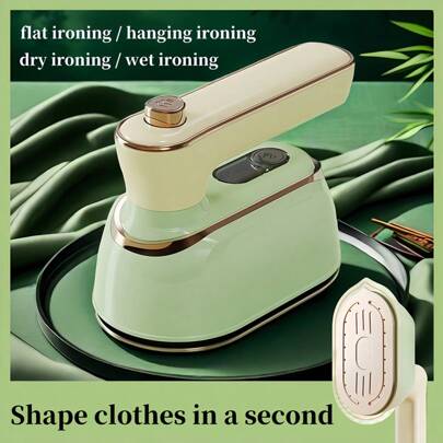 OBOVAY 1pc Handheld Steam Iron Portable Mini Hanging Ironing Machine, ABS Material, No Battery, For Home, Office, Travel