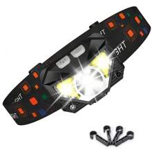 这款头灯采用优质 ABS 塑料制成，经久耐用，是夏日海滩度假的理想之选。5W XPG 主灯功率强劲，光束可达 200 米。3W COB 辅助灯提供多种模式，提供更多照明选择。IP65 防水等级。无论您是徒步旅行还是露营，都能轻松应对。 - 黑色 - 查看 11