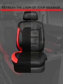 全套汽车座椅套（5座/9件），前排座椅套（2座/4件），通用型汽车座椅套，采用皮革和3D透气网布制成，拉链设计，预留头枕开口，适用于轿车、卡车和SUV，兼容安全气囊。9件套包含：2个前排座椅套、1个靠背套、1个后排座椅套和5个头枕套。4件套包含：2个前排座椅套和2个头枕套。