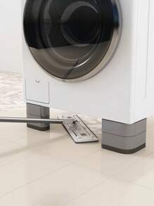 1件装洗衣机底座家具增高脚垫滚筒洗衣机脚垫冰箱防滑减震脚支架带可调高度垫