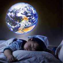 10 piezas Diapositivas de proyección de planetas, Proyector de luz nocturna con luces de estrellas y luna alimentado por USB, Lámpara decorativa giratoria 360° para dormitorio, habitación de bebé, fondo de fotos, propuesta romántica, boda, camping, Navidad, regalo ideal para adolescentes, niñas, niños