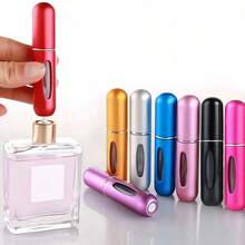 1pc Purple Dispenser Bottle Portable Mini Refillable Perfume Bottle For Travel, Travel Perfume Dispenser, Pocket Refillable Atomizer, 5ml - Màu tím - Xem 8