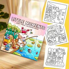 كتاب تلوين فاخر ب- 30 صفحة بموضوع أصدقاء الحيوانات الأليفة المرحين، أصدقاء الحيوانات وقت ممتع ومرح، كتاب تلوين للبالغين والأطفال، استرخاء وإطلاق الإبداع، مناسب كهدية لعيد الشكر والميلاد والأعياد