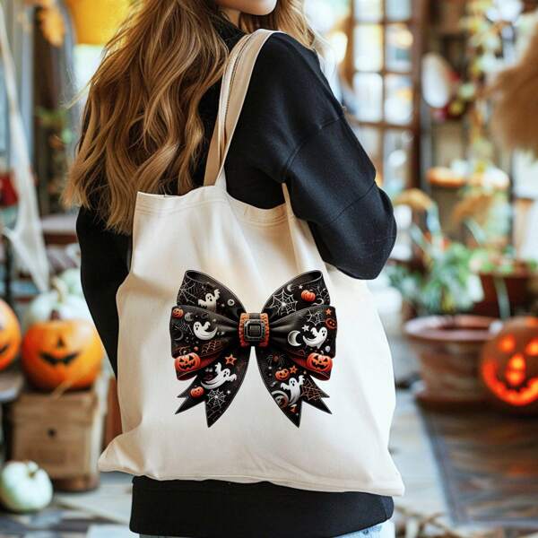 1 pieza Bolso de mano con estampado de patrón de grito "No cuelgues tú", bolso de hombro para viajes y uso diario, bolsa de compras reutilizable para damas, mejor regalo para ella, bolso de hombro plegable para playa y vacaciones de verano