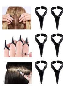 10/5/2pcs Black Alloy Hair Styling Tools Finger Ring Sectioning Clips Set, Hair Partition Shaping Device, Hair Accessory Decorative Rings, Hair Styling Tools, Slick Back Brush, Barber Accessories, Hair Dryer, Hair, Barber, Hair Tools, Hair Products,Hair Dryer,Hair, Accessories, Hair Products, Hair Tools, Hair Stuff, Hair Care, Curly Hair Brush, Barber, Barber Accessories, Hairdressing Equipment,Travel Essentials,Hairstyle,Hairdressing,Hair,Travel,Hair Products,Hair Tools,Hair Stuff,Barber,Barber Accessories,Barbershop,Hairdressing Equipment