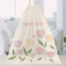 100pcs Lavender Scented Thick Large Drawstring Trash Bags, High Density Polyethylene Material, Tear-Resistant Printed Cleaning Garbage Bags, Multi-Purpose Disposable Storage Bags Suitable For Kitchen, Bathroom, Bedroom, Living Room, Toilet - Multicolor - View 10