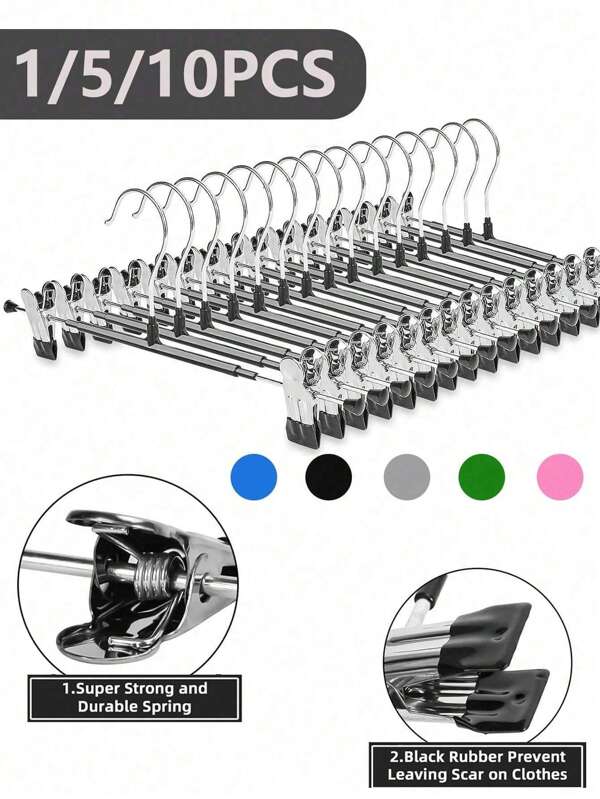 10/5/1 pieza de Pinzas de ropa de acero inoxidable, Ganchos de uñas para lavandería, Pinzas colgantes portátiles para ropa, Organizador de armario, Perchas multifuncionales antideslizantes, Decoraciones decorativas, Decoraciones navideñas, Decoraciones de habitación, Decoraciones para el hogar, Decoraciones de dormitorio, Vestidos, Pantalones, Zapatos, Jeans, Botas, Faldas, Primavera, Minimalismo, Blusas de verano