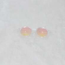 (Accessories Only) 17cm Labu Summer Versatile Transparent Sunglasses, Multi-Color Matching - Holiday/Birthday Gift, Gift, Children's Toy (Glasses Only, No Doll)