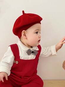 1 chiếc mũ beret cho bé, phù hợp cho trẻ sơ sinh 1-4 tuổi, mũ thợ sơn, phụ kiện tóc mùa thu/đông cho bé, kẹp tóc cho trẻ nhỏ, phụ kiện trang phục mùa thu cho bé trai và bé gái, phù hợp cho cả trong nhà và ngoài trời, quà tặng cho bé. - Nhiều màu - Xem 5
