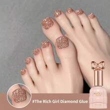 annies 10ml/1pc Spring/Summer Green, Melbourne Blue, Rose Gold Glitter Nail Polish Gel, 2025 New Jade Ice Transparent Whitening Nail Art Nails - Multicolor - View 7