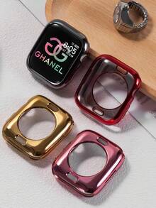 Ốp lưng mềm, khung rỗng, bảo vệ đồng hồ tương thích với Apple Watch Ultra 11 10 SE 9/8/7/6/5/4/3/2/1. Tương thích với Apple Watch Smart Watch 40 MM 41 MM 42 MM 44 MM 45 MM 46 MM 38MM 49 MM. Chất liệu TPU mềm dẻo, siêu mỏng, chống sốc, chống trầy xước, chống va đập, trọng lượng nhẹ, cảm ứng nhạy. (Không có kính) Tương thích với dành cho cả nam và nữ. - Vàng - Xem 5