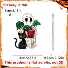 1 Mặt dây chuyền nhỏ trang trí nhà Halloween, Chú ma nhỏ dễ thương cầm cây xanh trên tay, Trang trí Acrylic phẳng 2D, Thích hợp làm đồ trang trí sau ba lô, Mặt dây chuyền trang trí nội thất ô tô, Trang trí cành cây vườn ngoài trời, Trang trí nhà cửa, Phòng ngủ, Phòng khách, v.v., Quà tặng Halloween, Tiệc tùng, Món quà hoàn hảo cho gia đình và bạn bè - Mặt dây chuyền ma - sợi vàng - Xem 12