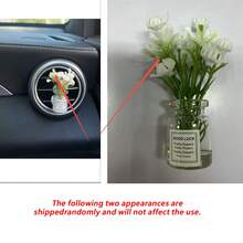 1pc Car Air Vent Clip Decor, Creative Galaxy Stars & Flower Fresh Air Conditioning Outlet Decoration - one-size - View 11