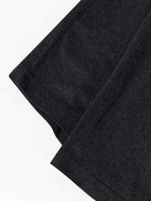 1 chiếc quần short lụa sữa rộng rãi, thoải mái, có túi, dành cho bé gái tuổi teen, thích hợp cho mùa xuân, hè và thu. - màu đen - Xem 4