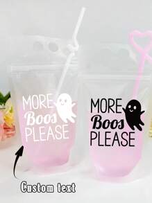 定制饮料袋成人酒袋单身派对礼品新娘名字泳池派对畅销夏季个性化、多功能、装饰性、可重复使用、精致、时尚、高品质、色彩鲜艳、现代、定制、个性化、独特、定制杯子 - 多色 - 查看 11