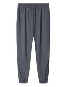 CAMEL CROWN Men's Ice Silk Sweatpants, Breathable Quick-Dry Casual Running Pants - Castle Gray - View 4
