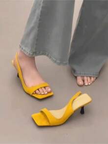 Women Flat Sandals - 黃色 - 查看 2