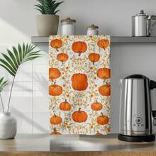 2/4/6/48 pièces Serviettes de cuisine/Essuie-mains souples à motif citrouille, multi-usages, séchage rapide, chiffons à vaisselle, convient pour la cuisine, les célébrations, les mariages, la décoration et plus encore